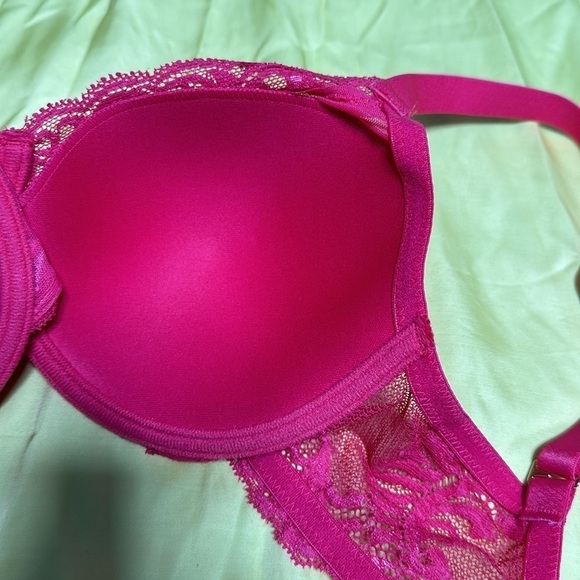 BRA NATORI 32D 741299 Coral underwire lightly padded lace 3456 PS - Picture 10 of 10